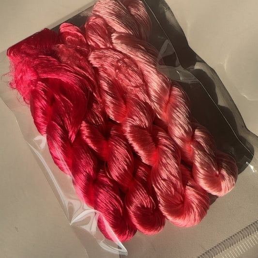 80m Suzhou Embroidery Untwisted Mulberry Silk Thread(#127   80m*4) - Ronghua Threads