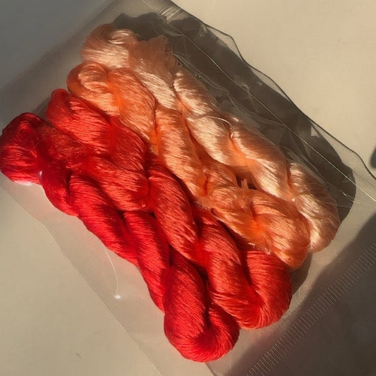 80m Suzhou Embroidery Untwisted Mulberry Silk Thread(#131   80m*4) - Ronghua Threads