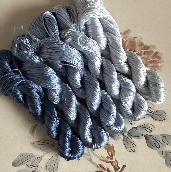 80m Suzhou Embroidery Untwisted Mulberry Silk Thread(#148  80m*5) - Ronghua Threads