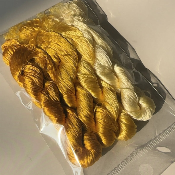 80m Suzhou Embroidery Untwisted Mulberry Silk Thread(#51   80m*4) - Ronghua Threads