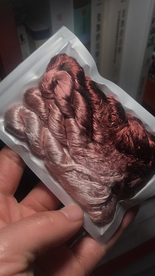 80m Suzhou Embroidery Untwisted Mulberry Silk Thread(#55   80m*4) - Ronghua Threads