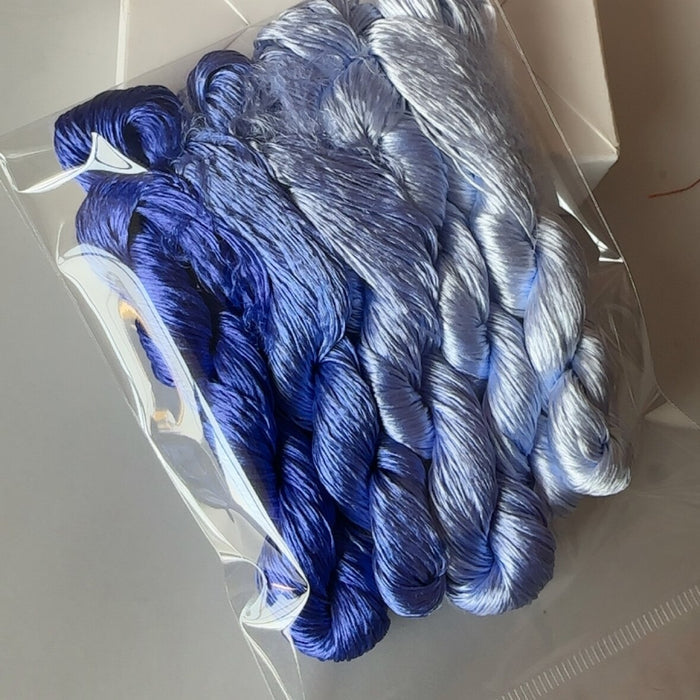 80m Suzhou Embroidery Untwisted Mulberry Silk Thread(#81  80m*5) - Ronghua Threads
