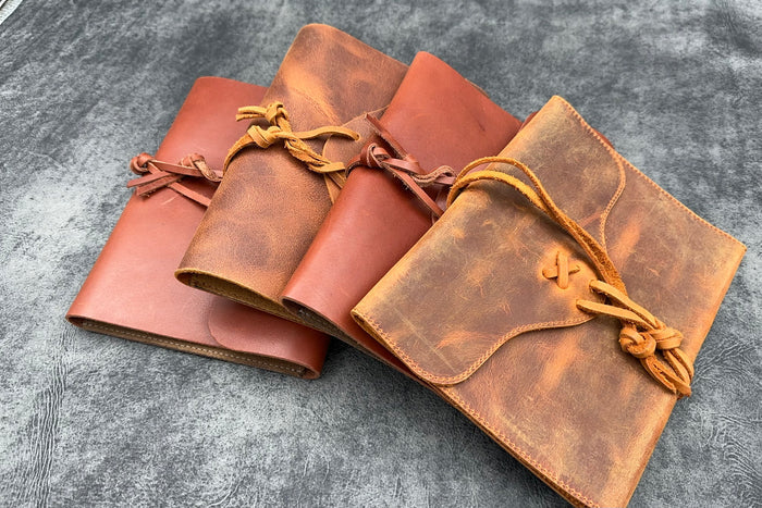 SECONDS Refillable Leather Wrap Journal / Planner Cover - Multiple Colors - 432