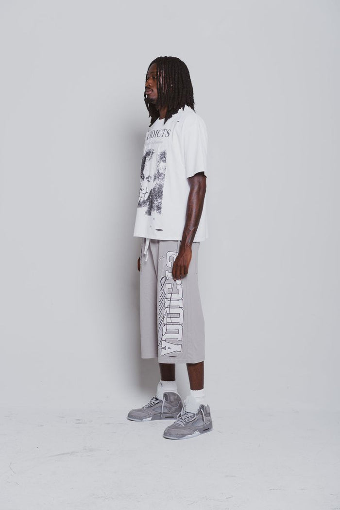Addicts ATL "Varisty" Grey 3/4 Shorts