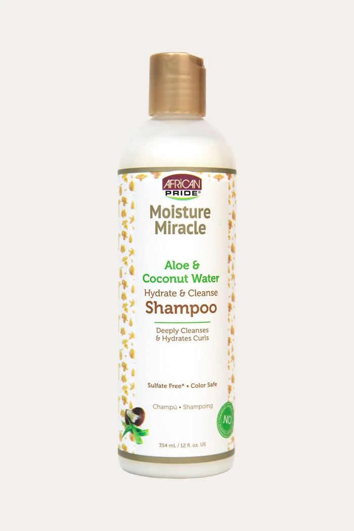AFRICAN PRIDE MOISTURE MIRACLE ALOE&COCONUT SHAMPOO 12oz - BSW BEAUTY CANADA