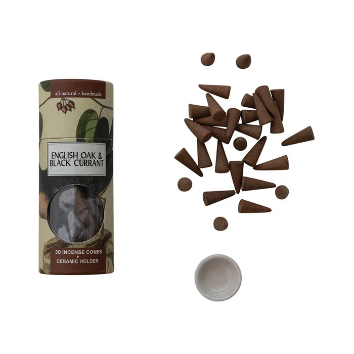 All Natural Incense Cones with Holder