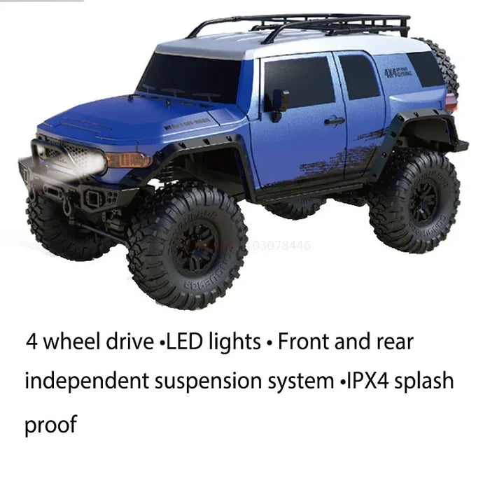 All-Terrain 1/10 Scale 4WD RC Climbing Car for Adventurous Fun