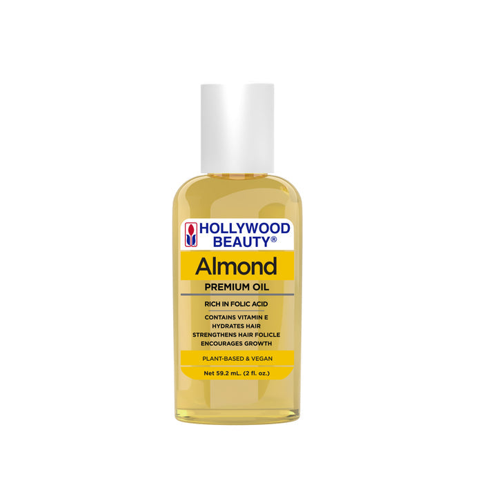 Almond Premium Oil for Hair, Scalp, Skin, and Nails - 2 fl oz