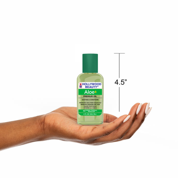 Aloe Premium Oil for Hair, Scalp, Skin, and Nails - 2 fl oz
