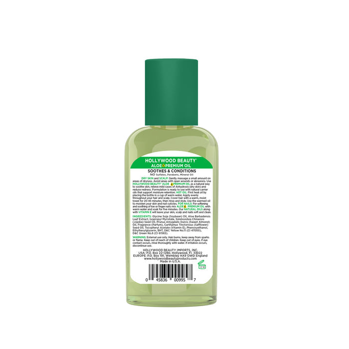 Aloe Premium Oil for Hair, Scalp, Skin, and Nails - 2 fl oz