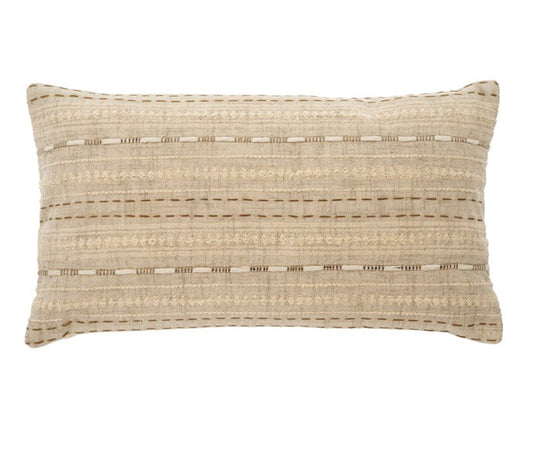 Alta Embroidered Pillow, 21x12