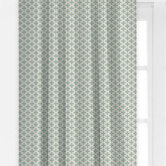 Annie in Tidal Blue by Camilla Moss Drapery Panel