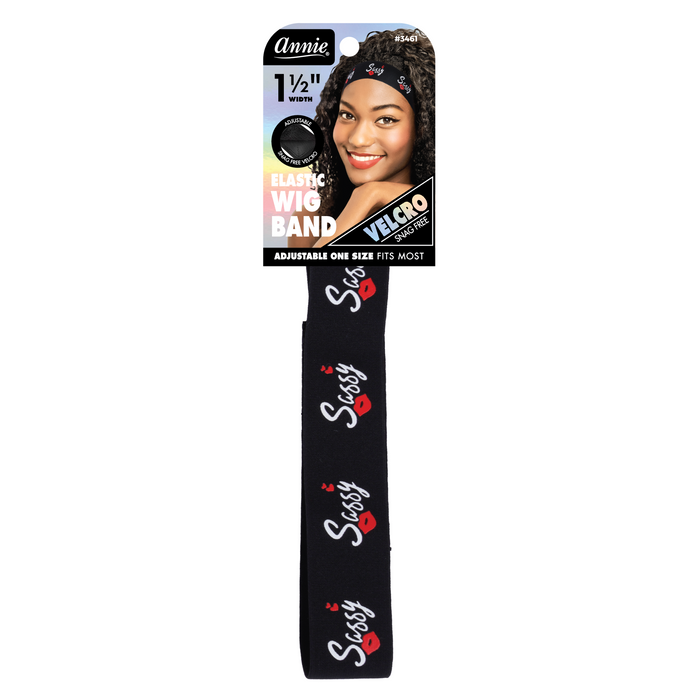 Annie Patterned Elastic Wig Band 1 1/2 Inch, 1 Count, Sassy