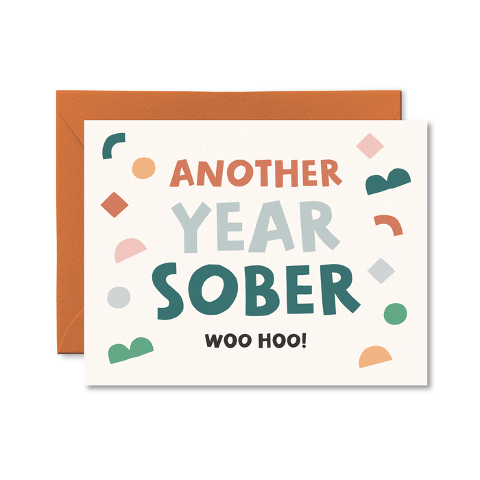 Another Year Sober Card Congrats Card