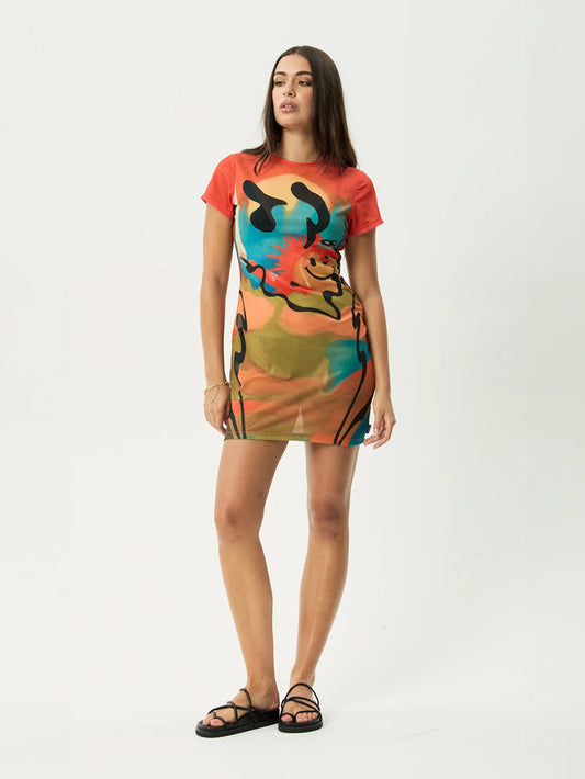 Apocalypso - Recycled Sheer Mini Dress | Multi-Image 1