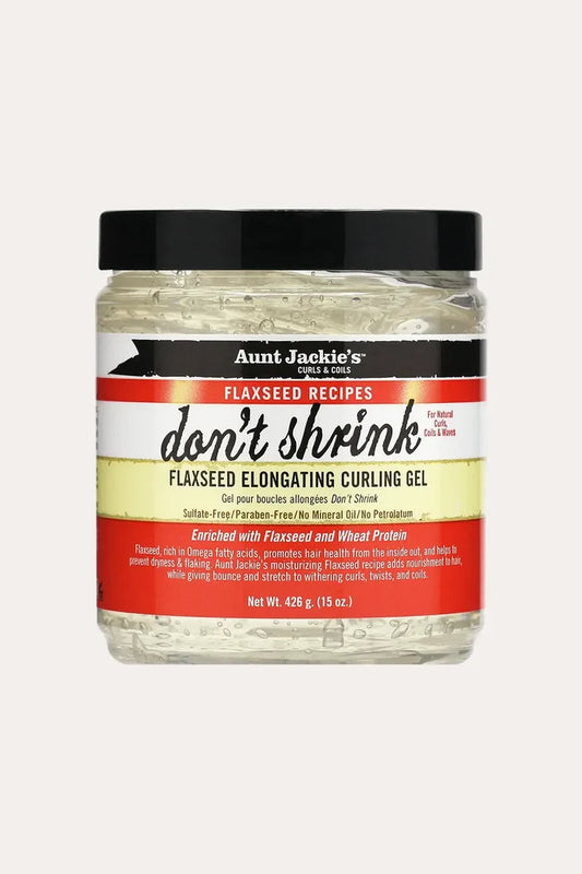 AUNT JACKIES DON'T SHRINK FLAXSEED ELONGATING CURLING GEL AUNT JACKIE'S