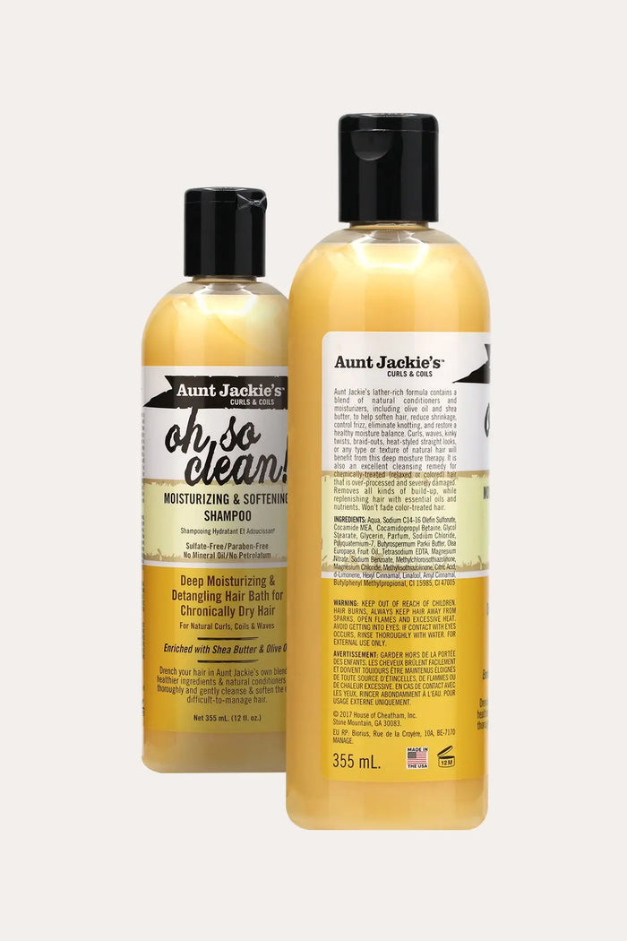 AUNT JACKIES OH SO CLEAN! MOISTURIZING & SOFTENING SHAMPOO 12oz - BSW BEAUTY CANADA