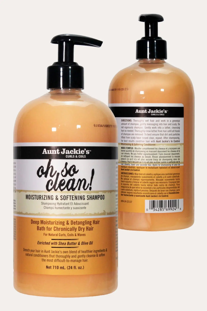 AUNT JACKIES OH SO CLEAN! MOISTURIZING & SOFTENING SHAMPOO 12oz - BSW BEAUTY CANADA