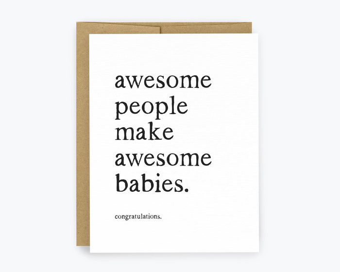 Awesome Babies New Baby Card