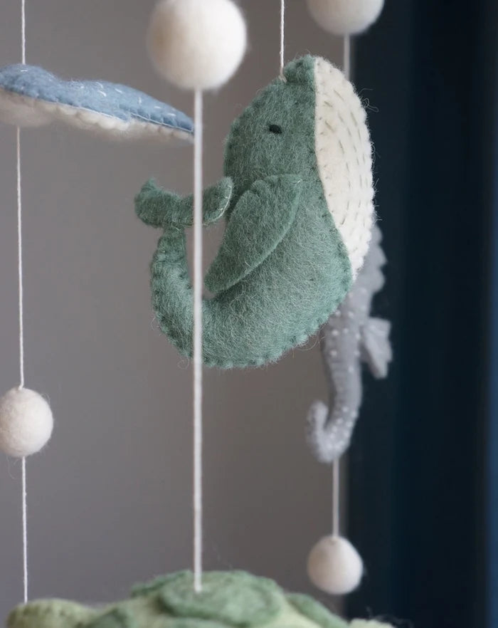 Gamcha - Baby Decoration Mobile - Seaworld - Blue - Details