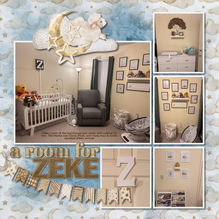 Capture the special moments of your baby boy or baby girl with this neutral and versatile baby digital scrapbooking kit by Lucky Girl Creative digital art that adds a touch of watercolor to your page. Add these beautiful embellishments, pretty patterned papers, and clusters to recall your newborn baby memories, create unique baby announcements, and baby shower gifts. Great for newborn baby pages and Baby's 1st Year albums, too!! Embellishments include butterfly, snail, bunny, rabbit, deer, dog, Greyhound.