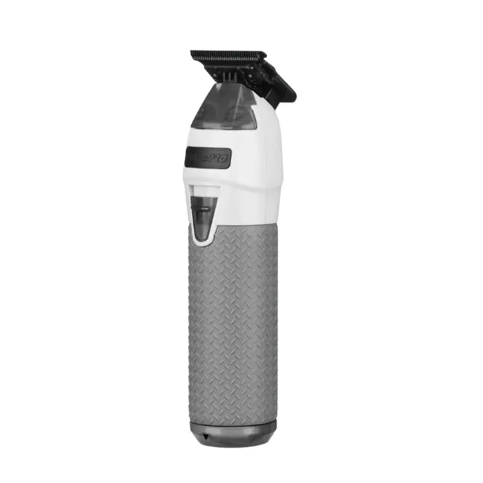 BaBylissPRO FXONE Trimmer Frostbyte Limited Edition Gray and black hair trimmer on a white background