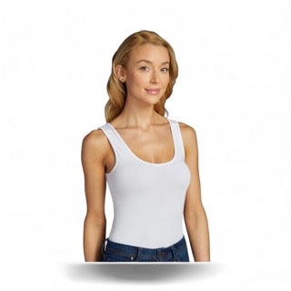 Bamboo Double Scoop Tank - Ultimate Comfort and Style