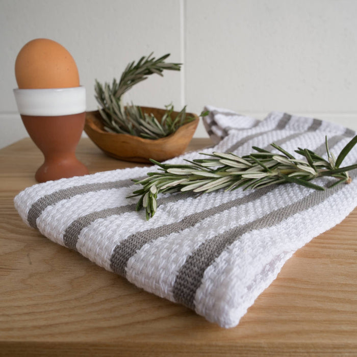Basketweave London Gray Dishtowel - Magnolia Lane co. Home + Garden + Gift