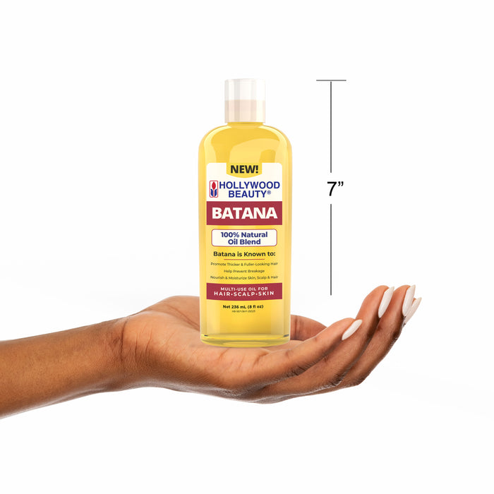 Batana 100% Natural Oil Blend for Hair, Scalp, Skin, and Nails - 8 fl oz