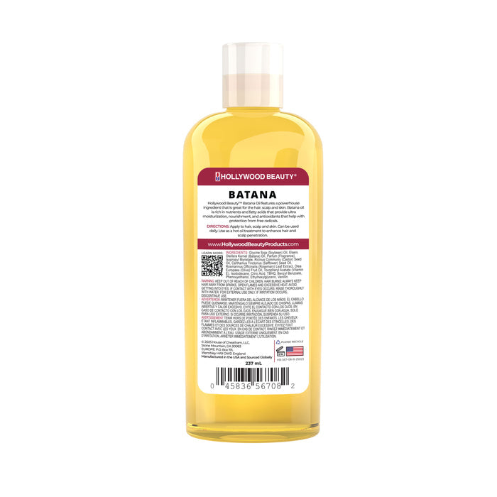 Batana 100% Natural Oil Blend for Hair, Scalp, Skin, and Nails - 8 fl oz