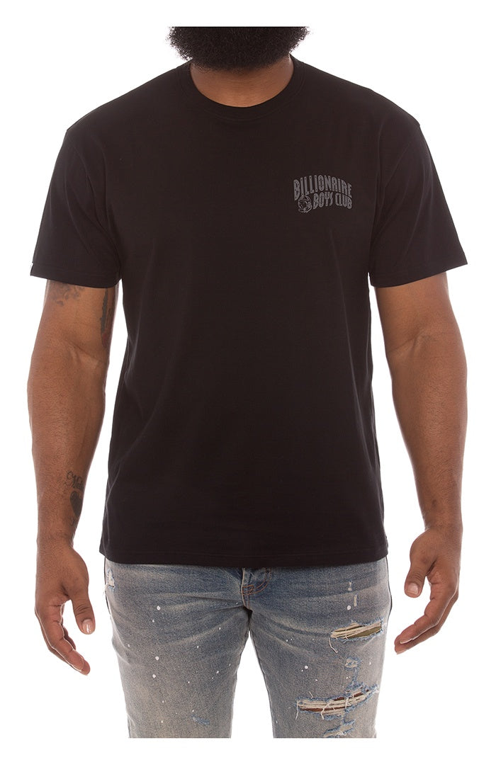 Billionaire Boy's Club Black BB Club SS Knit front view with logo