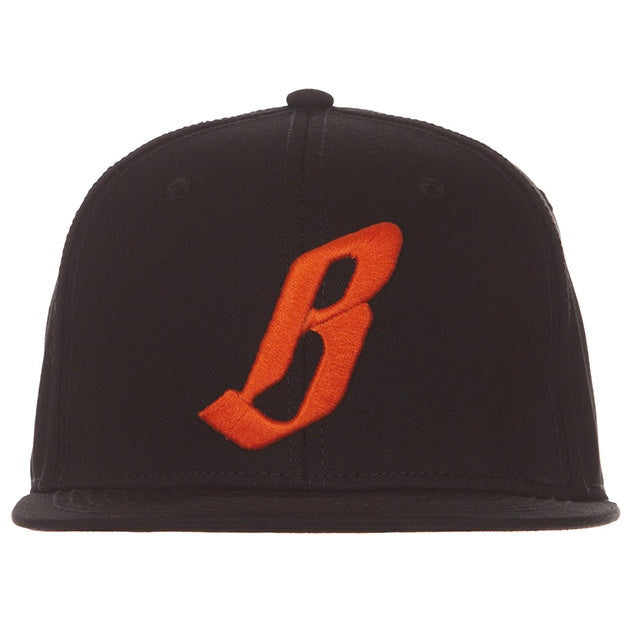 Black BBC Flying B Snapback Hat with adjustable strap and embroidered logo
