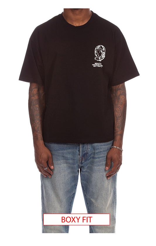 BBC Black BB Text SS Knit (861-3310)