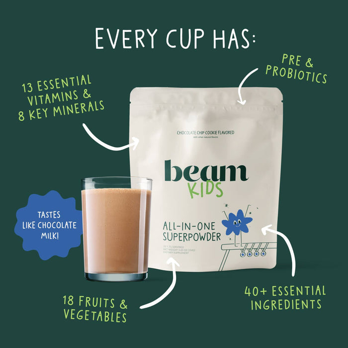 Beam Organics | Kids Chocolate Chip Cookie Superpowder - Beam Organics - Living with Ivey
