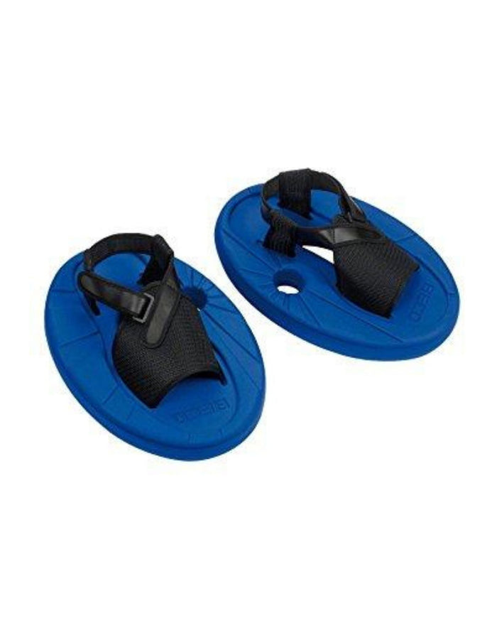BECO AquaTwin Aqua-Fit Aid: blue swim fins with black straps for effective abdominal-leg training