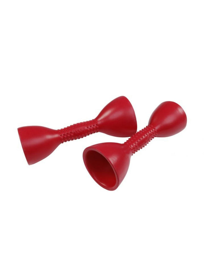 Red BECO NordicJET aqua aerobics pair with textured grip for water resistance