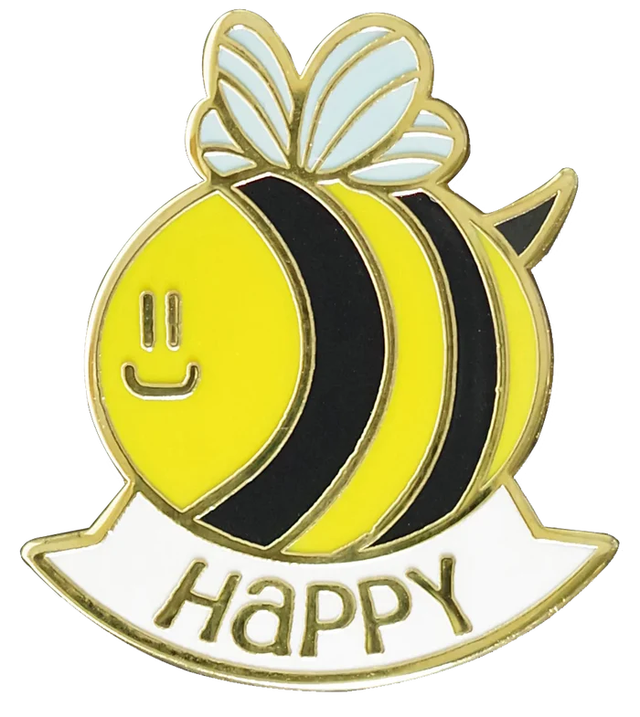 Bee Happy Pin