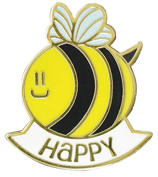 Bee Happy Pin