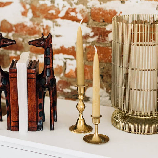 Beeswax Dipped Candles - Set of Two