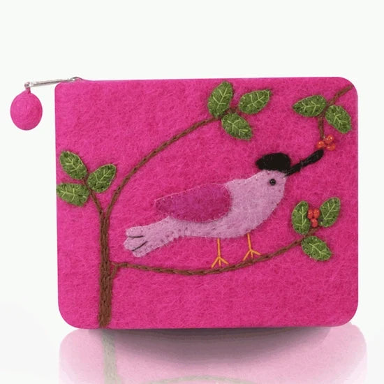Bird On the Branch Theme Coin Purse