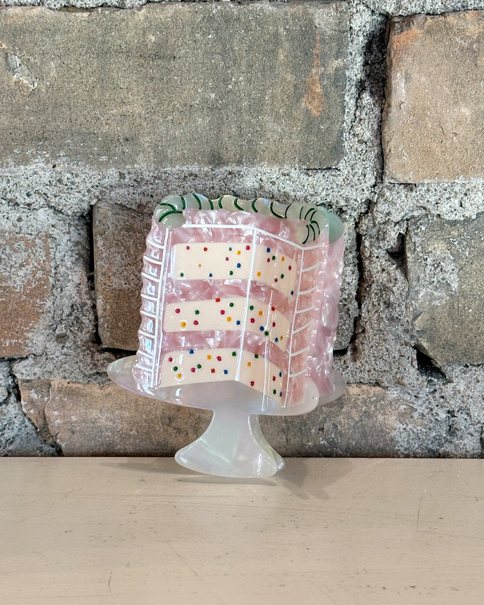 birthday cake hair clip