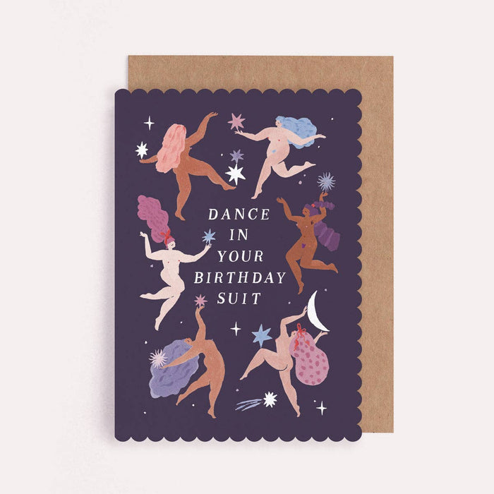 Birthday Suit Dance Birthday Card