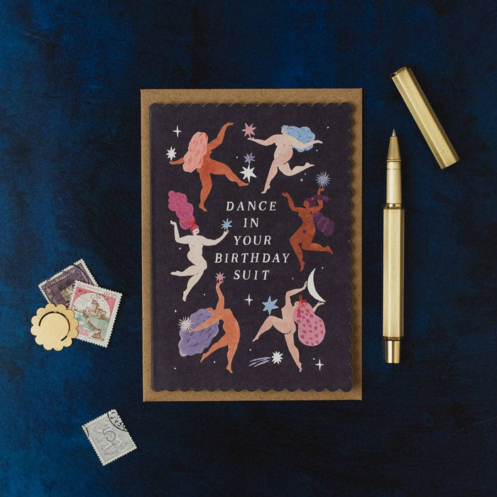 Birthday Suit Dance Birthday Card
