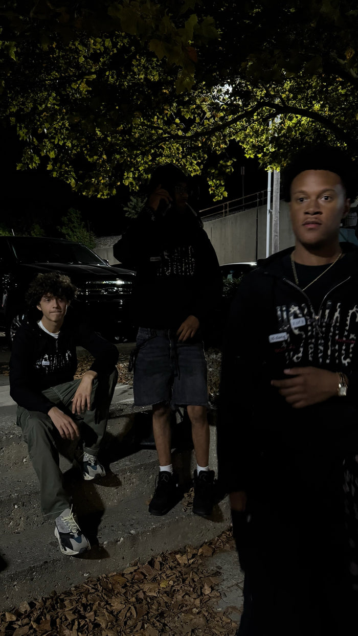 (Black) Leopard Print #SWAG Zip Up