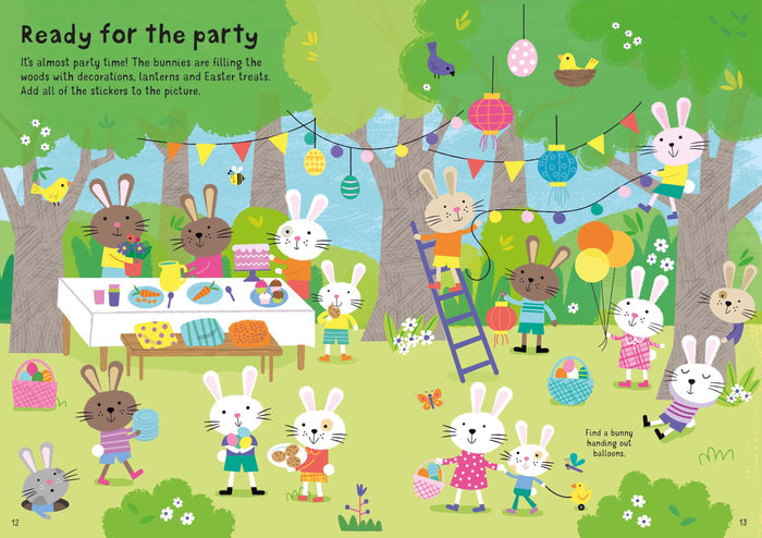 Book - Little First Stickers Easter Bunnies - Spread 2