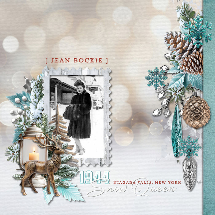 Add beautiful bokeh and botanical backgrounds by Lucky Girl Creative digital art for digital scrapbooking to any theme or occasion page for that magical touch of sparkle and glow. This kit is included in the Botanical Bokeh Papers Bundle.