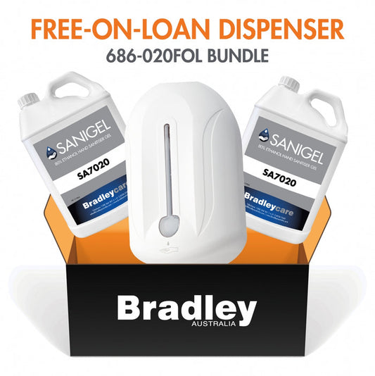 Bradley Bundle Free-On-Loan Gel Sanitiser Dispenser with Refill