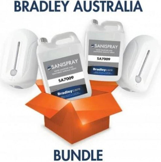 Bradley Bundle Sanitiser Bundle Spray Sanitiser Dispensers and Spray Refill
