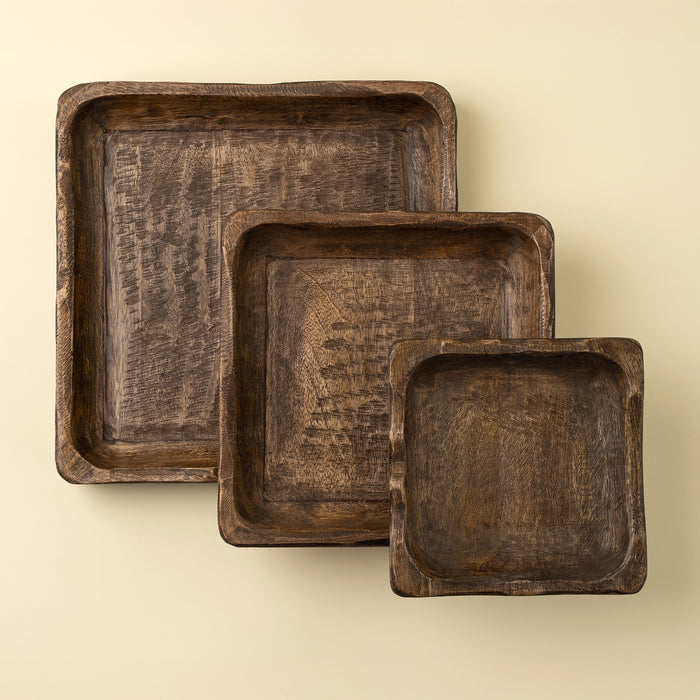 Briar Square Trays | Three Sizes - Magnolia Lane co. Home + Garden + Gift