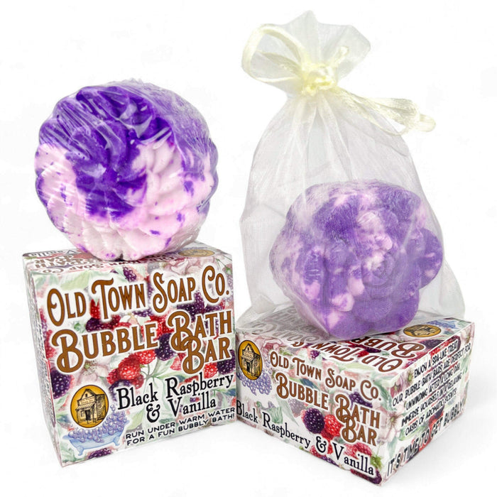 *NEW PACKAGING* Bubble Bars Available in 12 Delicious Scents! - Old Town Soap Co.